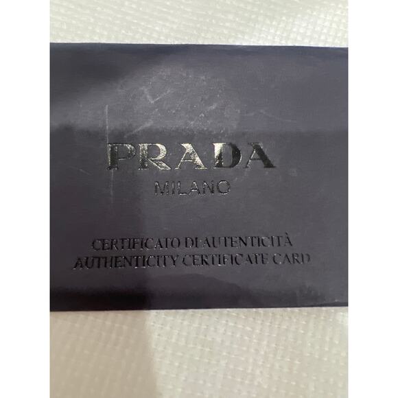 Prada Brown Nylon Drawstring Bucket Bag Authentic , Dust Bag Authenticity Card main image 6